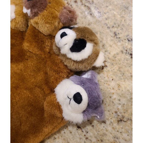 Vintage Ganz Wrinkles The Dog Hand Puppet Plush 16" Overalls & Finger Puppet Lot - Picture 3 of 15